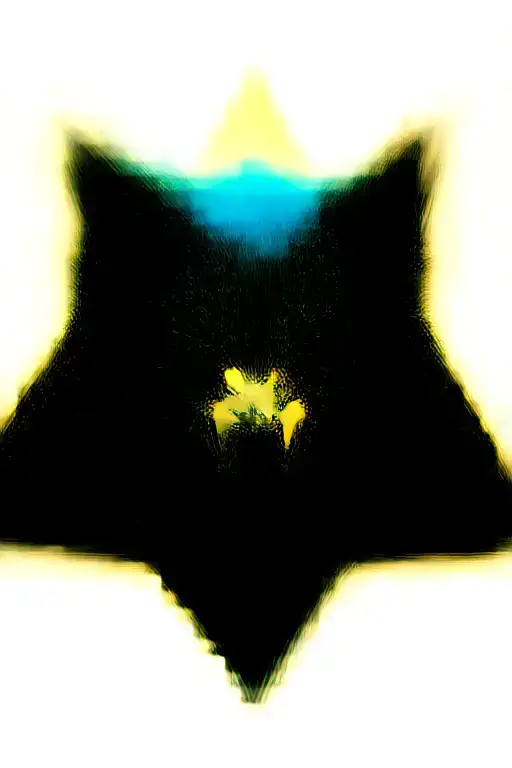 Growling Wolf Face And Rocky Mountains Inside Triangle