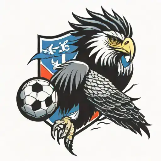 Bjk And Eagle And Football