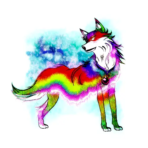 Psychedelic Wolf