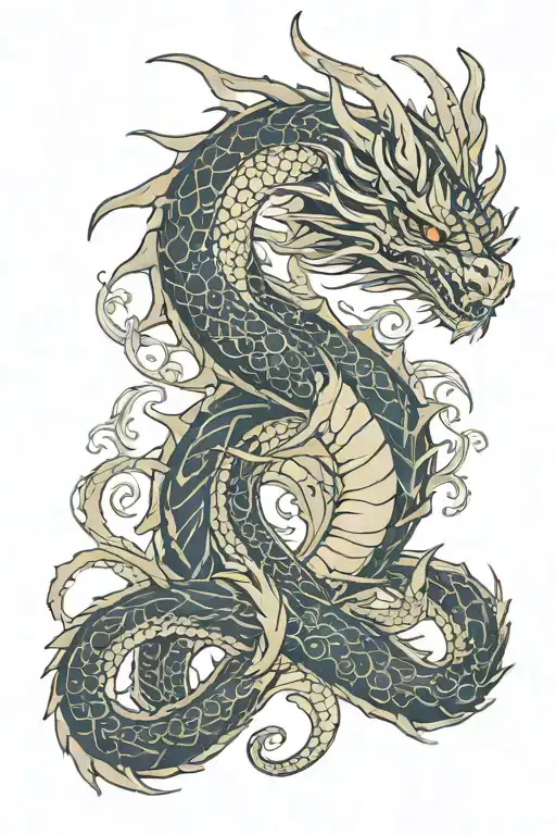 Dragon Coiled