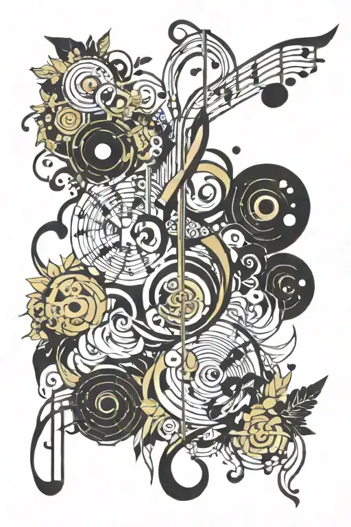 Surrounded My Music Notes