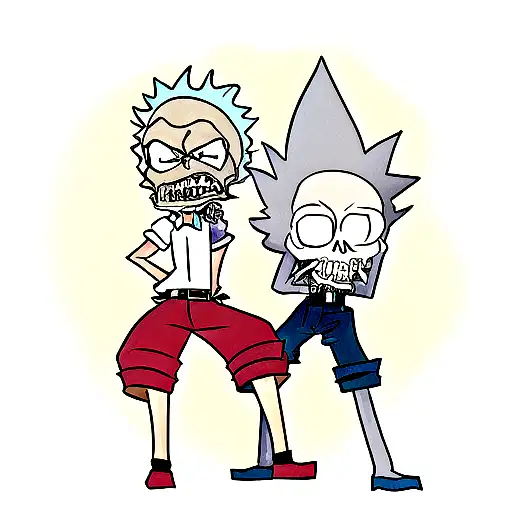 Skull Rick And Morty