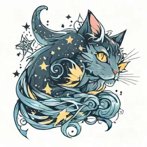 Starry Dreams Cat