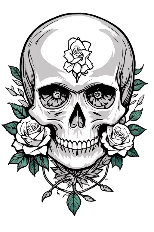 Skull And Roses