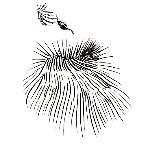 A Seismic Earthquake Waves With A Feather At The End