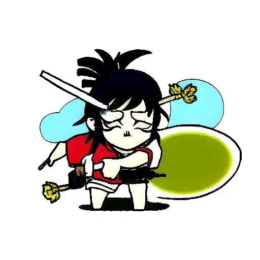 Samurai Smoking Weed