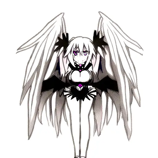 Black Heart With Wings