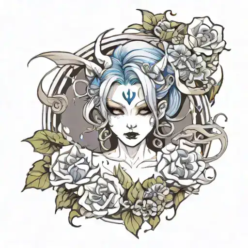 Feminine Demon In Morning Glory