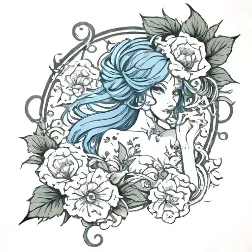 Feminine Demon In Morning Glory