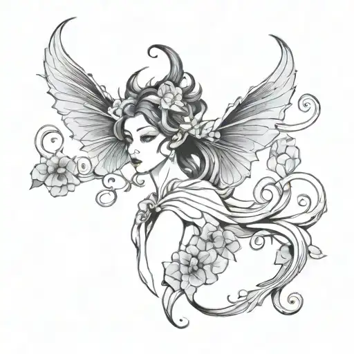 Feminine Demon In Morning Glory