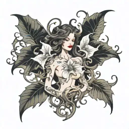 Feminine Demon In Morning Glory