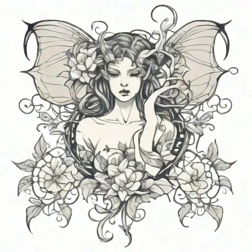 Feminine Demon In Morning Glory