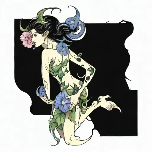 Feminine Demon In Morning Glory