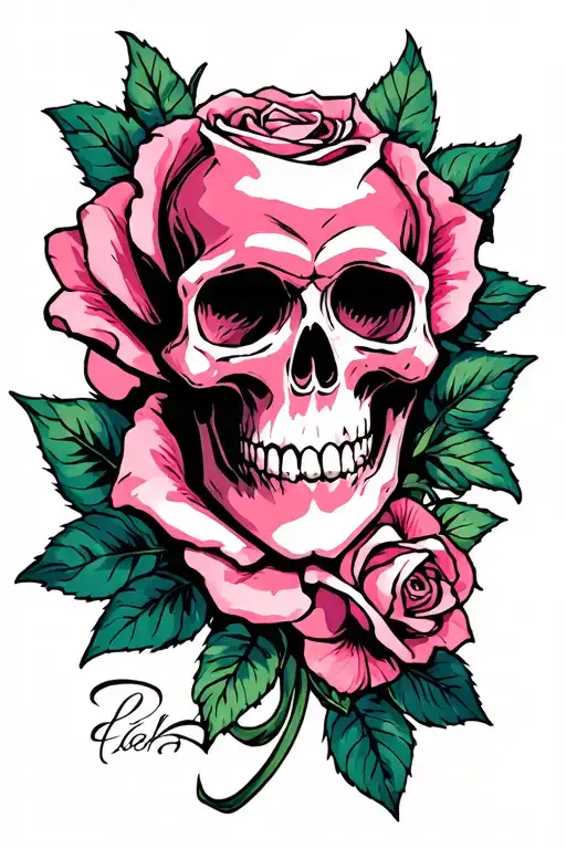 Skull Rose