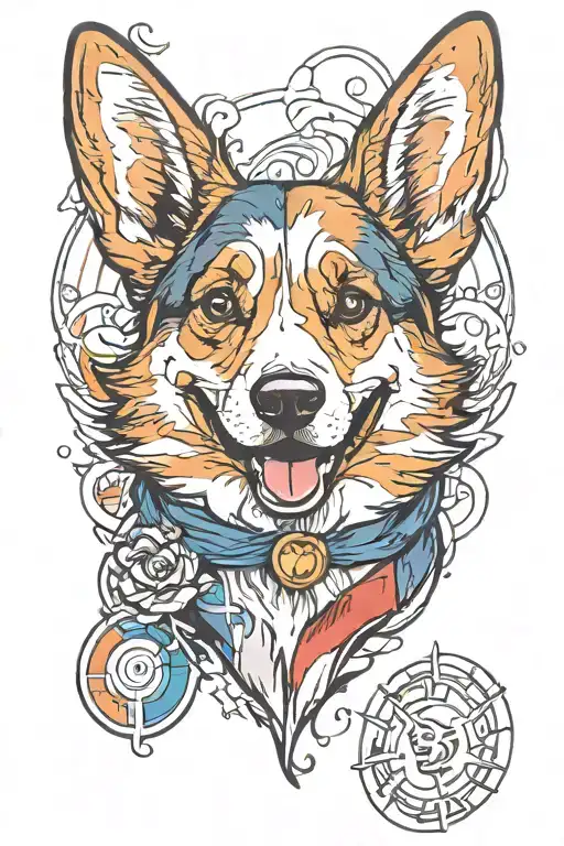 Tricolor Male Corgi