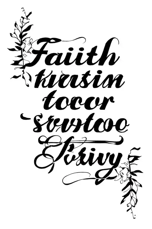 Faith Minimalist Text