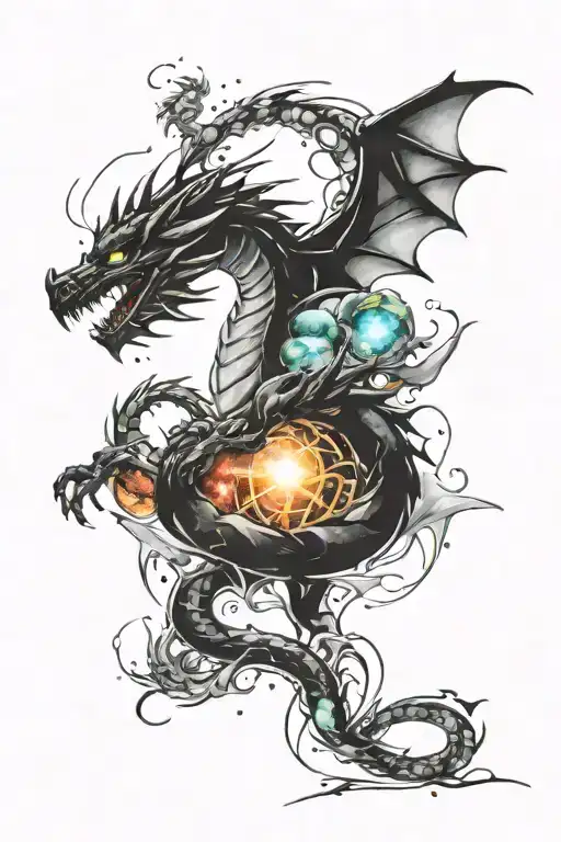 Dragon And Space Elements