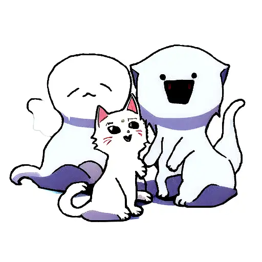 Ghost Cat And Dog