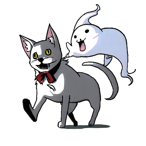 Ghost Cat And Dog