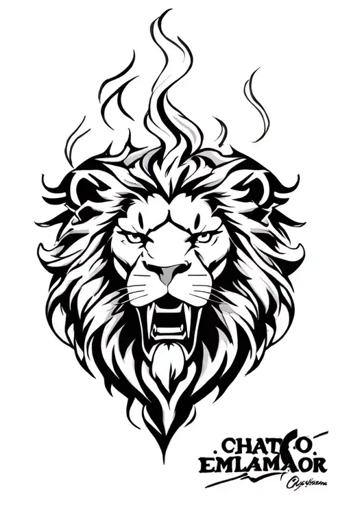 Chaine Emflamer Manga Lion Head