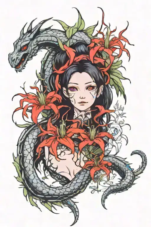 Red Spider Lillies And The Dragon Tattoo From Tokyo Revengers