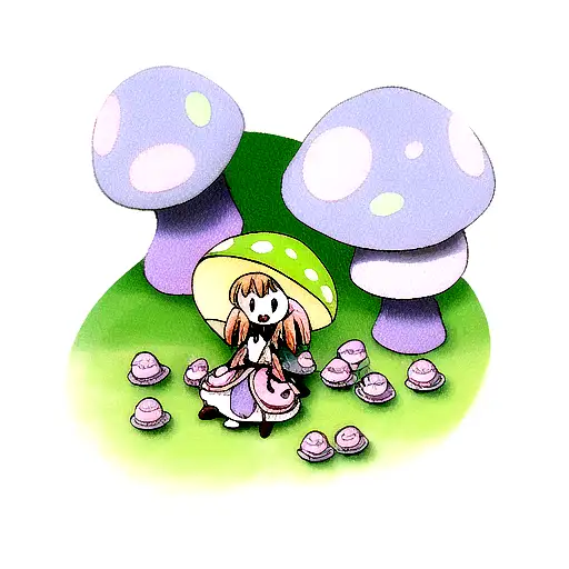 Fairy With Mushrooms