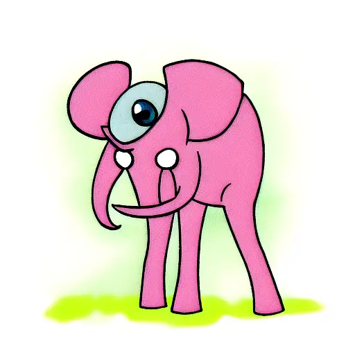 Meeseek And Pink Elephant
