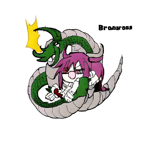 Dragon As Ouroboros Colored