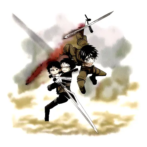 Attack On Titans Sword With Erens Face