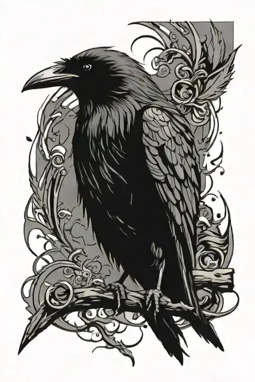Raven Perched