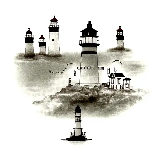 Lighthouse With Fog