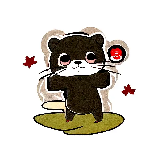 An Otter In The Style Of Itachi Uchiha