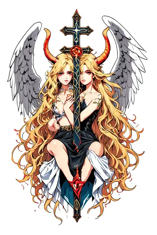 Cross Ans Angel And Demon