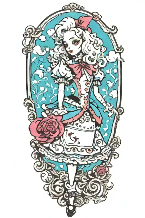 Alice In Wonderland Poodle Looking