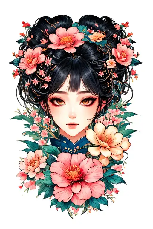 Japanese Floral No Person