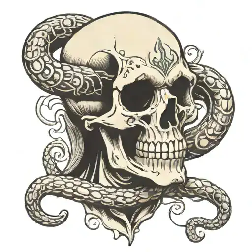 Death Eater Skull And Snake