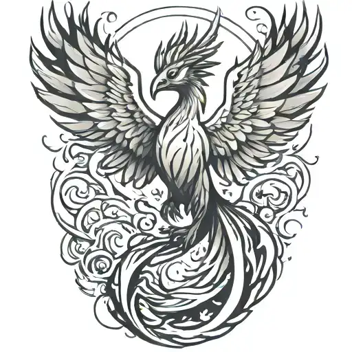 Phoenix Rising From The Ashes