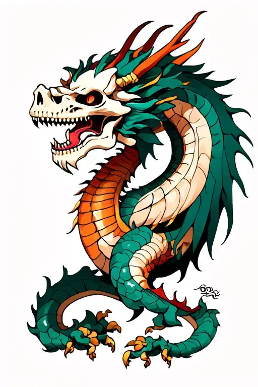 Knight Skeleton Of The Chinese Dragon
