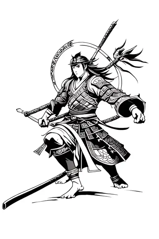 The Anime Samurai Warrior