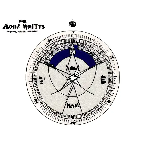 Wolf Mountains Moon Compass Arrow