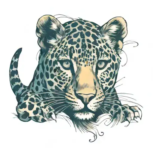 Leopard Walking Frontal