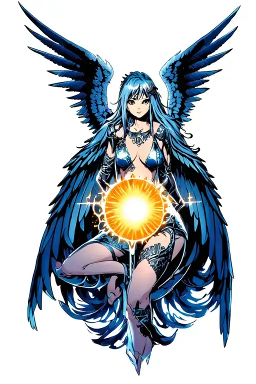 Arc Angel Michale With Sun Protecting