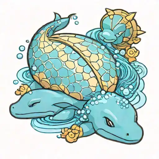 Pokemon Lapras Sleeping Peacefully Sleeping