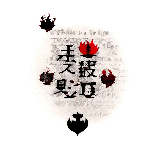 Tattoo With Word Die And Blood Liliy