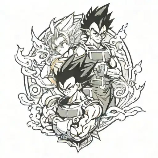 Vegeta With Bulma