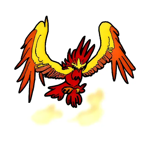 Phoenix Bird Burning