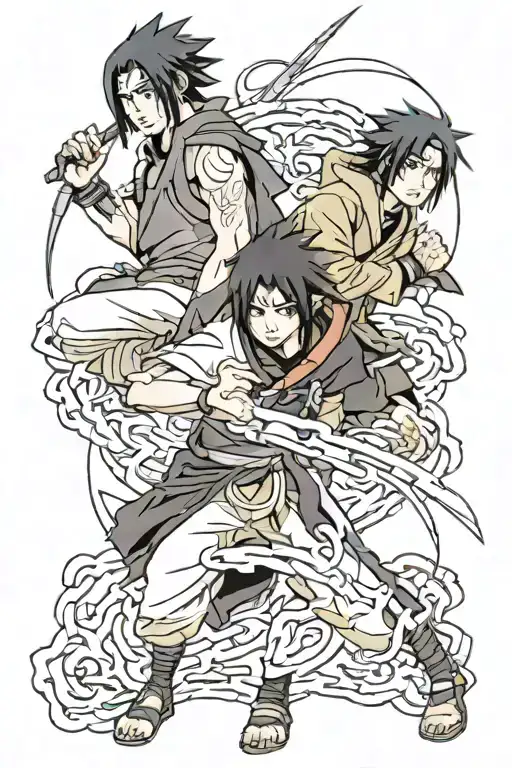 Sasuke And Itachi From The Anime Naruto