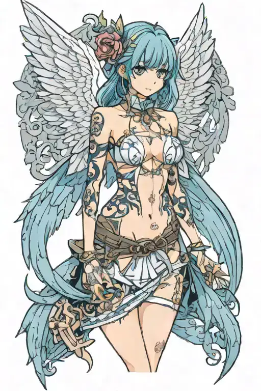 Topless With Nipples Anime Angel