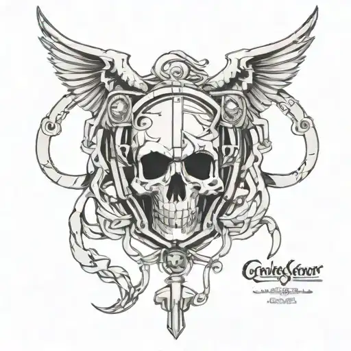 Create A Tattoo Featuring A Chastity Cage As A Central Element