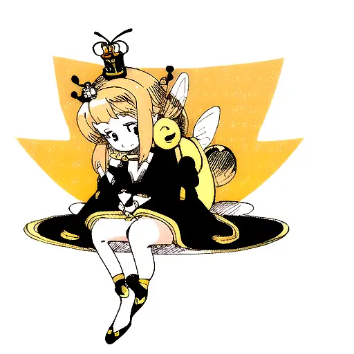 Bee Sitting On A Crown